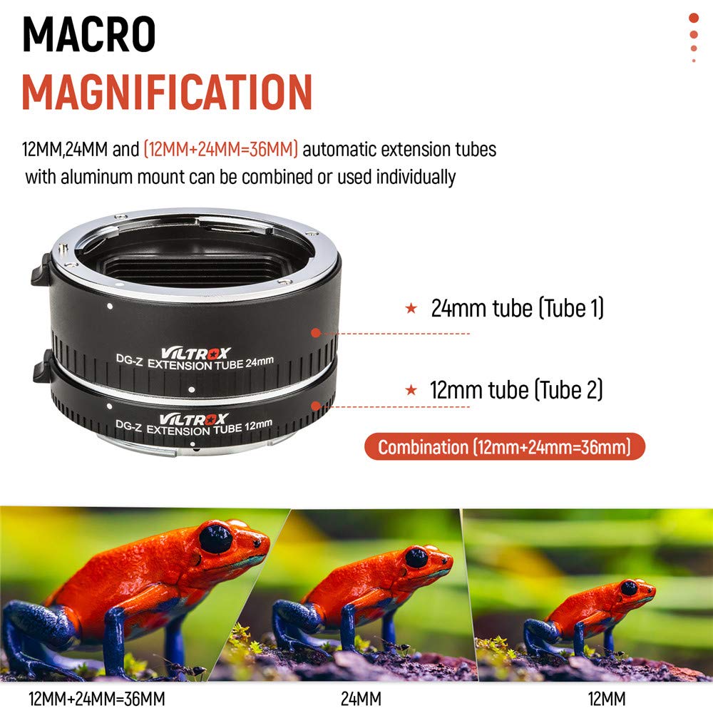 Amazon.com: VILTROX DG-Z Auto Focus AF Macro Extension Tube Ring